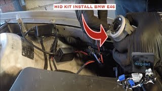 BMW E39 E46 E53 How to Install HID Kit With Ballasts And Connectors Xenon Headlights