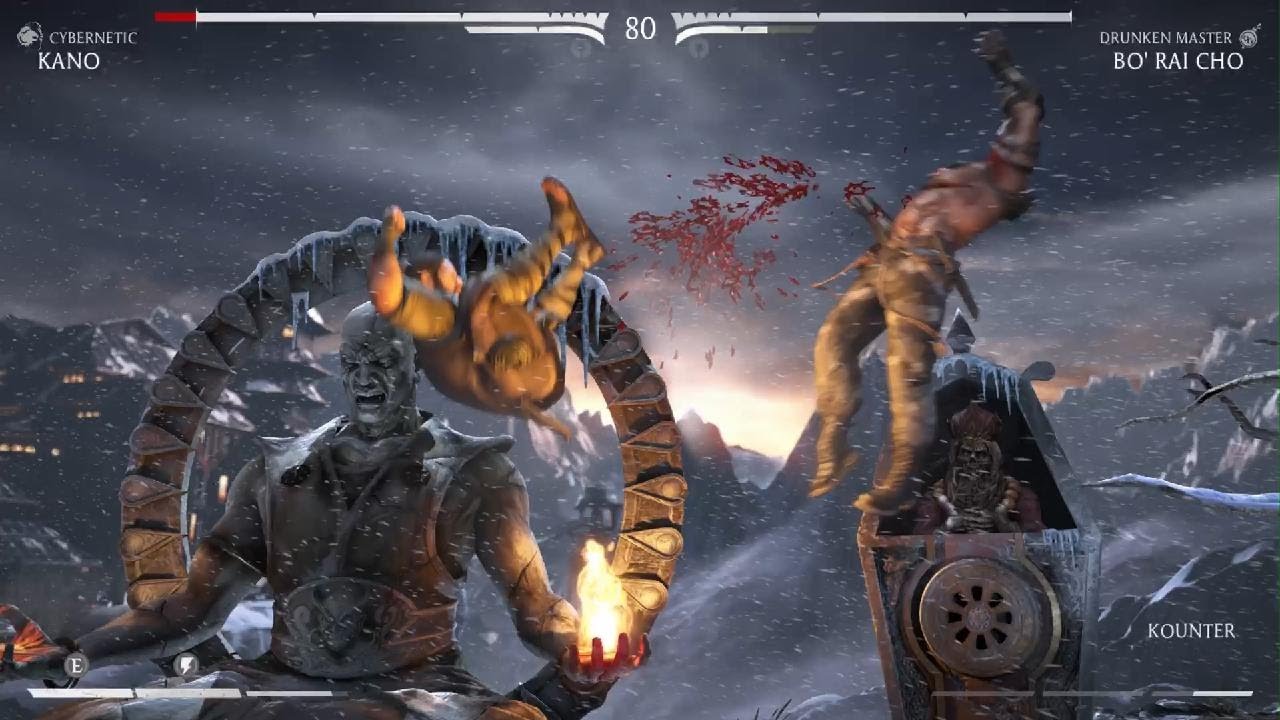 Mortal Kombat X_Kano/Cybernetic VS Bo'Rai Cho/Drunken Master