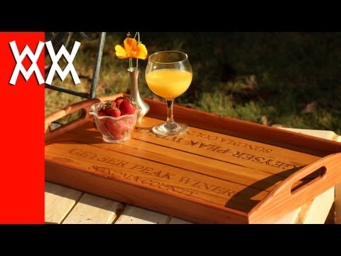 Make a serving tray using recycled