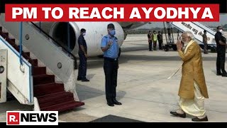 PM Modi Leaves For Ram Mandir's Groundbreaking Ceremony At Ayodhya From New Delhi
