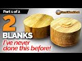 Wood Turned Bowls – 2 Blanks 1 Bowl Video – Part One Shaping