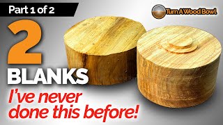 Wood Turned Bowls – 2 Blanks 1 Bowl Video – Part One Shaping