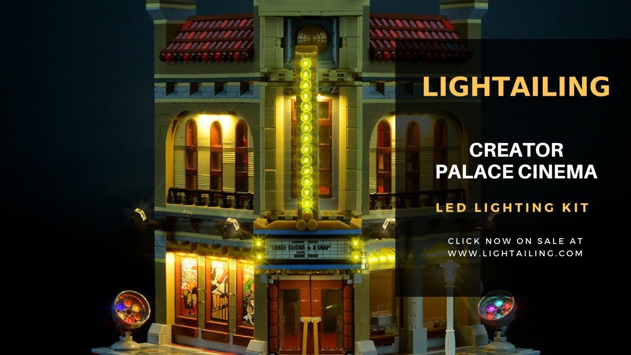 LEGO Creator Palace Cinema 10232 LED Light Kit -Lightailing - YouTube