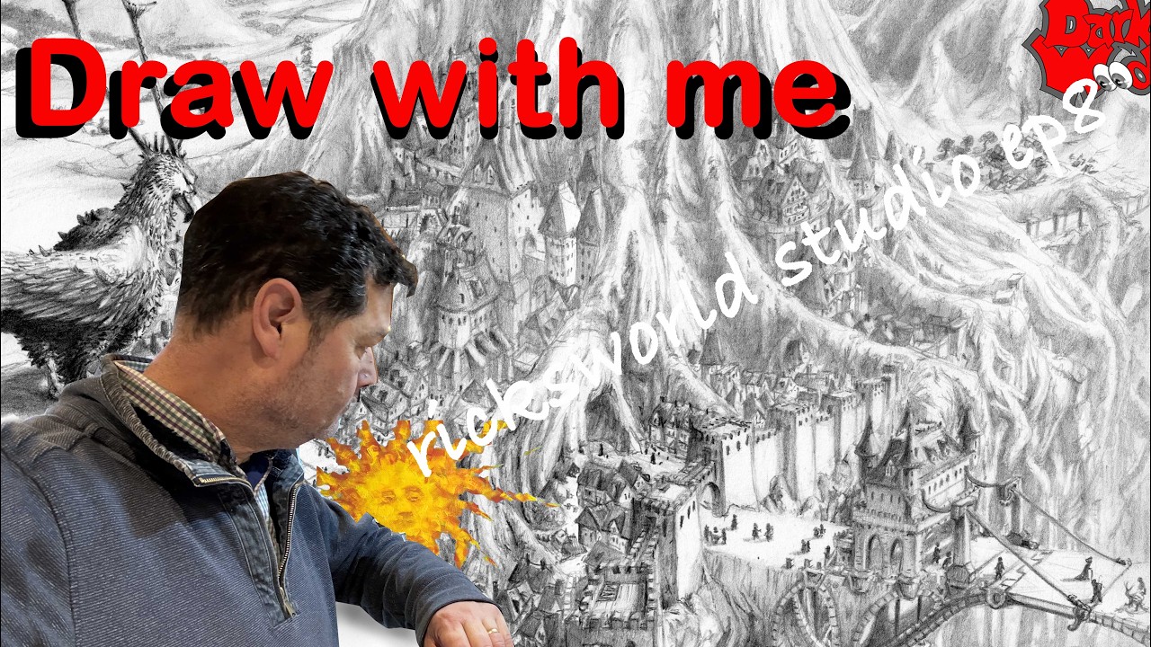 Draw with me, creating Art in DarkWood - ricksworld ep8
