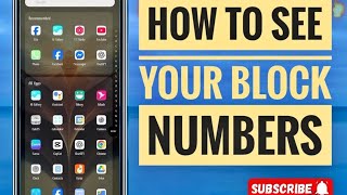 How To See Your Block Numbers 2025