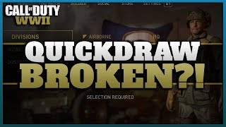 Is Quickdraw Broken in the CoD WW2 Beta!
