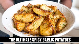 Spicy Garlic Potato Wedges | The MOST Addictive Potatoes I´ve Ever Had