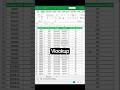 Vlookup in Excel | Vlookup with Array #excel #interview #feed #shorts #exceltips