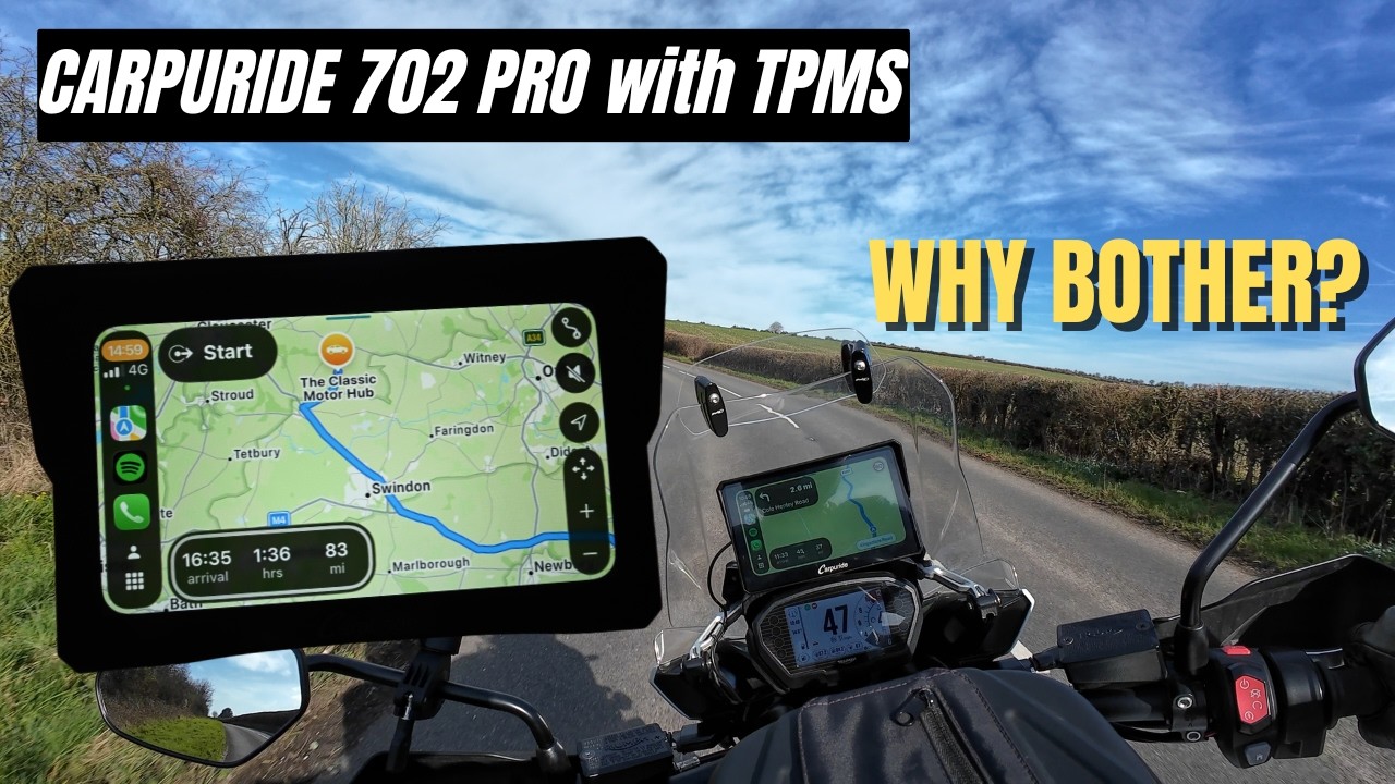 新品】Carpuride 702PRO TPMS バイク用スマートナビ
