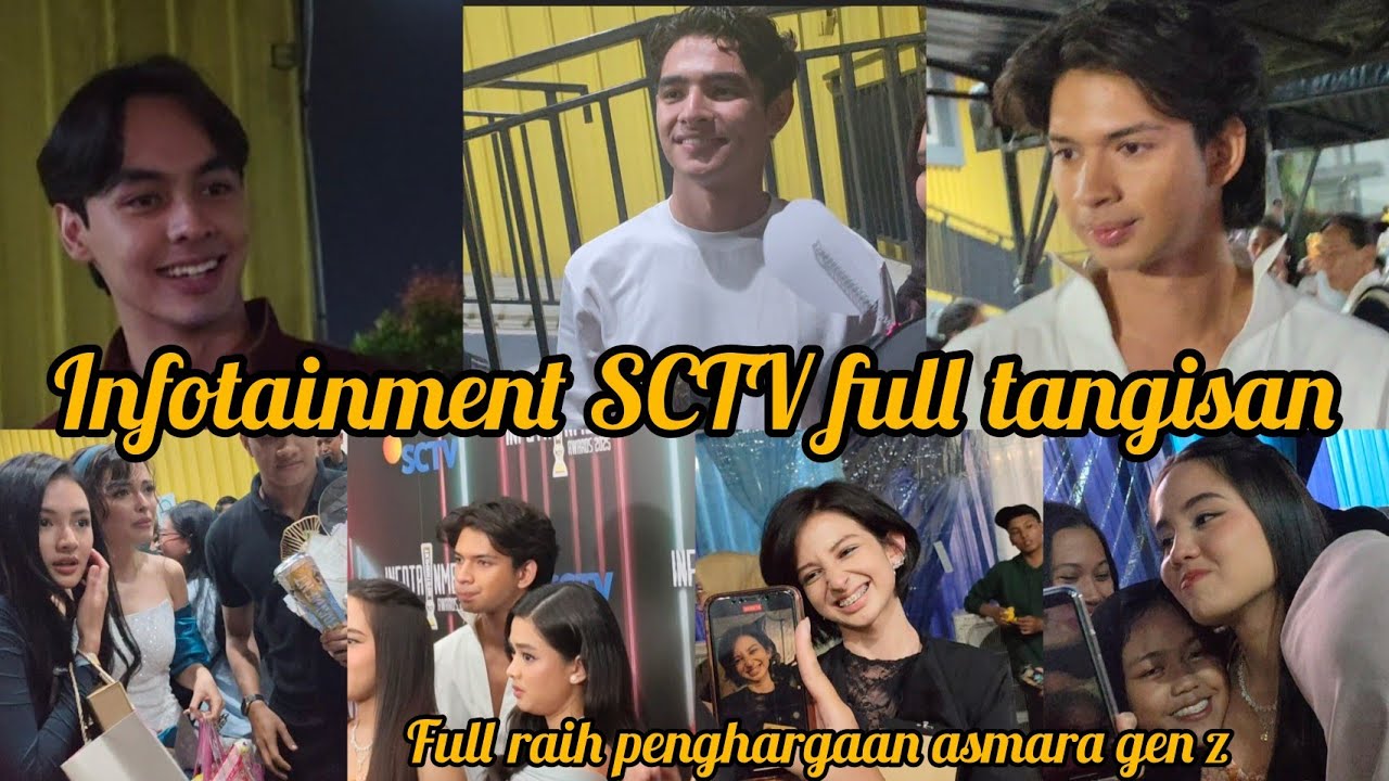 Bahagia para pemain asmara gen z raih infotainment SCTV Harry , Fattah, mohan, raissa, Nicole, aqela