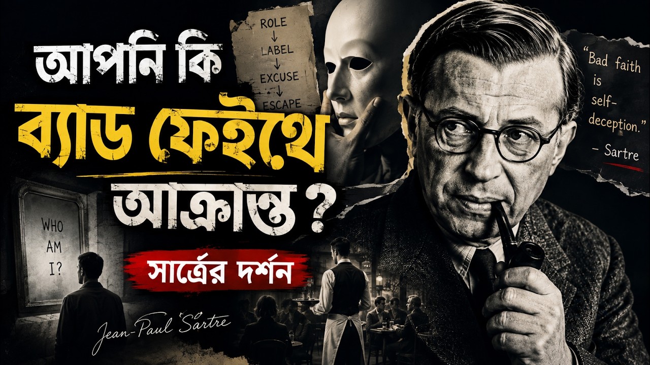 Bad Faith - সার্ত্রের সবচেয়ে বিপজ্জনক ধারণা । Philosophy Of Sartre