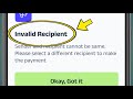 Invalid Recipient problem fix | Super Money Invalid Recipient problem