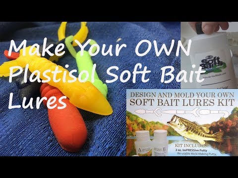 How to make your own soft bait fishing lures with a re-usable lure making  kit 