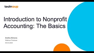 Introduction to Nonprofit Accounting  The Basics