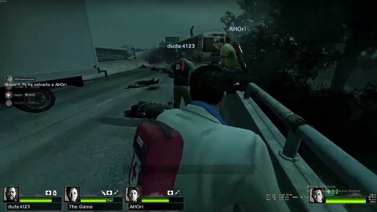 L4D2 con Dude, Potter y AHOri | Preguntandonos cuando se va Chemo contra chiteados xd