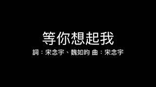 小宇 宋念宇 Xiao Yu - 等你想起我 If You Forget Me 歌詞版