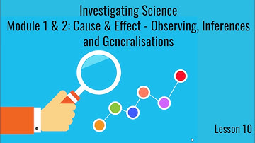Investigating Science  Module 1 & 2  Lesson 10