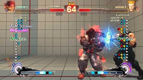 Ultra Street Fighter IV - aminosan82 (Evil Ryu) vs Guile