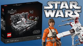 Обзор на набор LEGO STAR WARS 75329 Диорама «Пролет над Звездой Смерти»