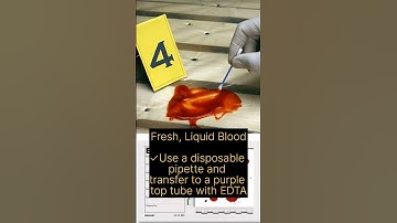 Wet Blood Evidence and its preservation. #dikshasharma #forensicscience