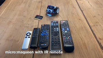 micro:maqueen met afstandsbediening (IR remote)