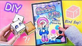 Paper Diy Gacha Life Blind bag Unboxing #random #dice #asmr #diy #종이놀이 #unboxing