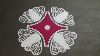||LEARN TO MAKE UNIQUE AND SQUARE SHAPE COLOUR RANGOLI DESIGN USING COTTON BUD BY SOUL WITH GENIE ||