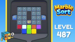 Marble Sort Level 487 (Hard) Walkthrough Solution