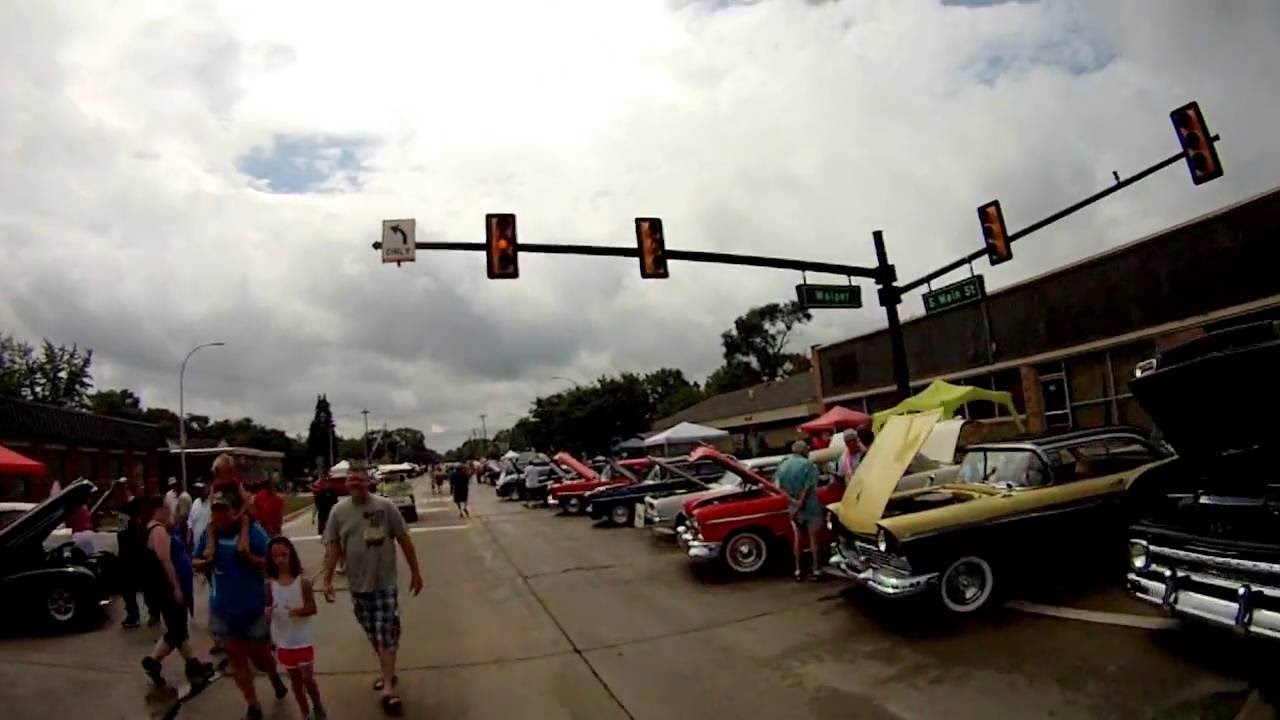 One Week Before Woodward Dream Cruise Clawson Car Show and Ferndale