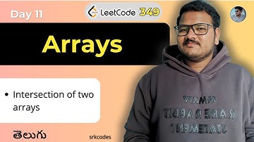 Intersection of Two Arrays in Telugu | Leetcode Q349 | Brute Force & Optimal | srkcodes
