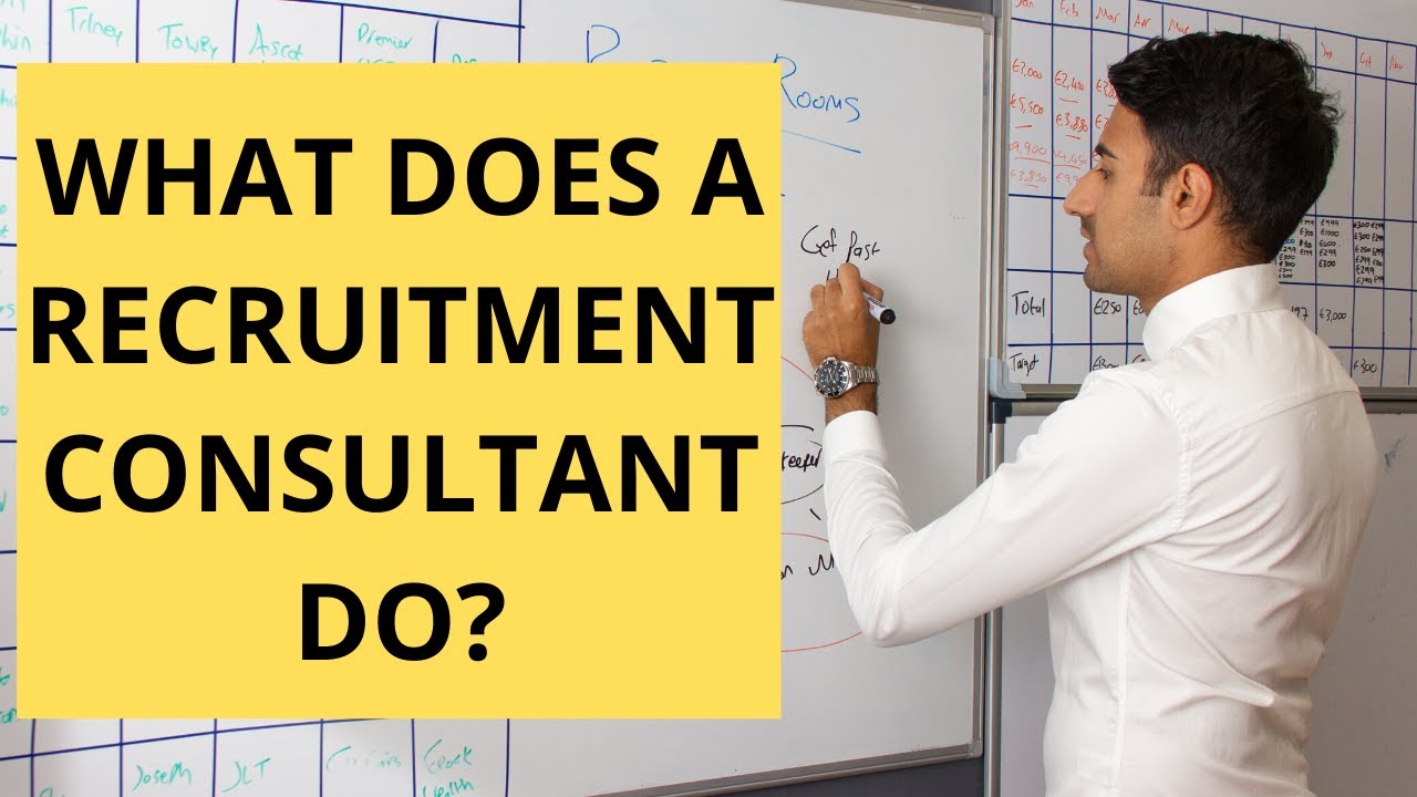 What does a recruitment consultant do?