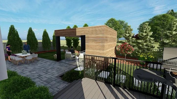 Modern outdoor space