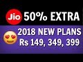 Jio New Year 2018 Plans: Rs. 149 to Rs. 399 π