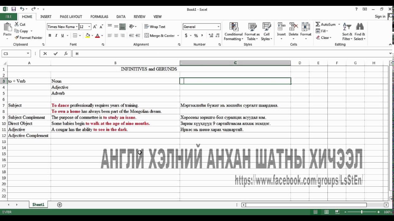 Англи хэлний ҮЙЛ ҮГ ний хувирлын талаархи хичээл Youtube 