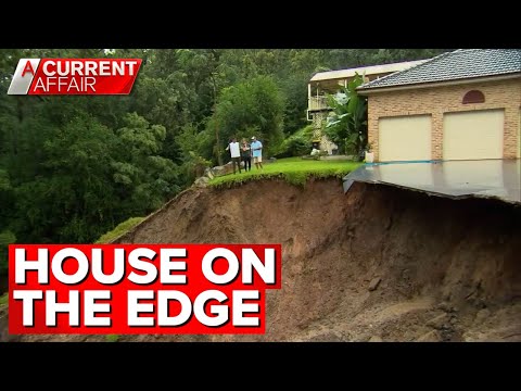 Landslide threatens to swallow homes after Sydney floods | A Current Affair