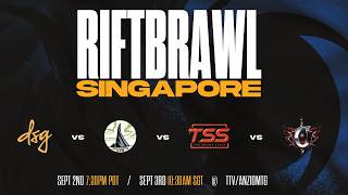 RiftBrawl Singapore - DSG vs TSS vs ASC vs CTCG
RiftBrawl Singapore - DSG vs TSS vs ASC vs CTCG RiftBrawl Singapore - DSG vs TSS vs ASC vs CTCG