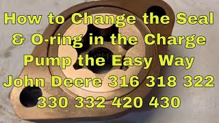 Change a John Deere 318 322 332 Charge Pump Seal & O-Ring by Florida Deere 847 views 5 months ago 12 minutes, 45 seconds
