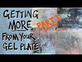 Gel plate backgrounds tutorial Part 1.