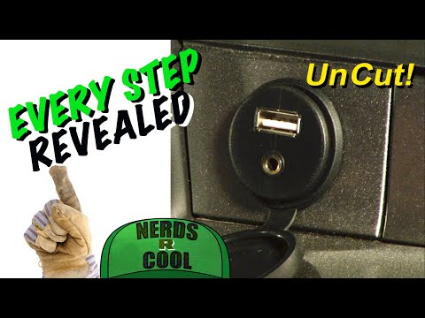 How to Add AUX Plus USB JACK Car Stereo Hack - NO SOLDERING  - Uncut