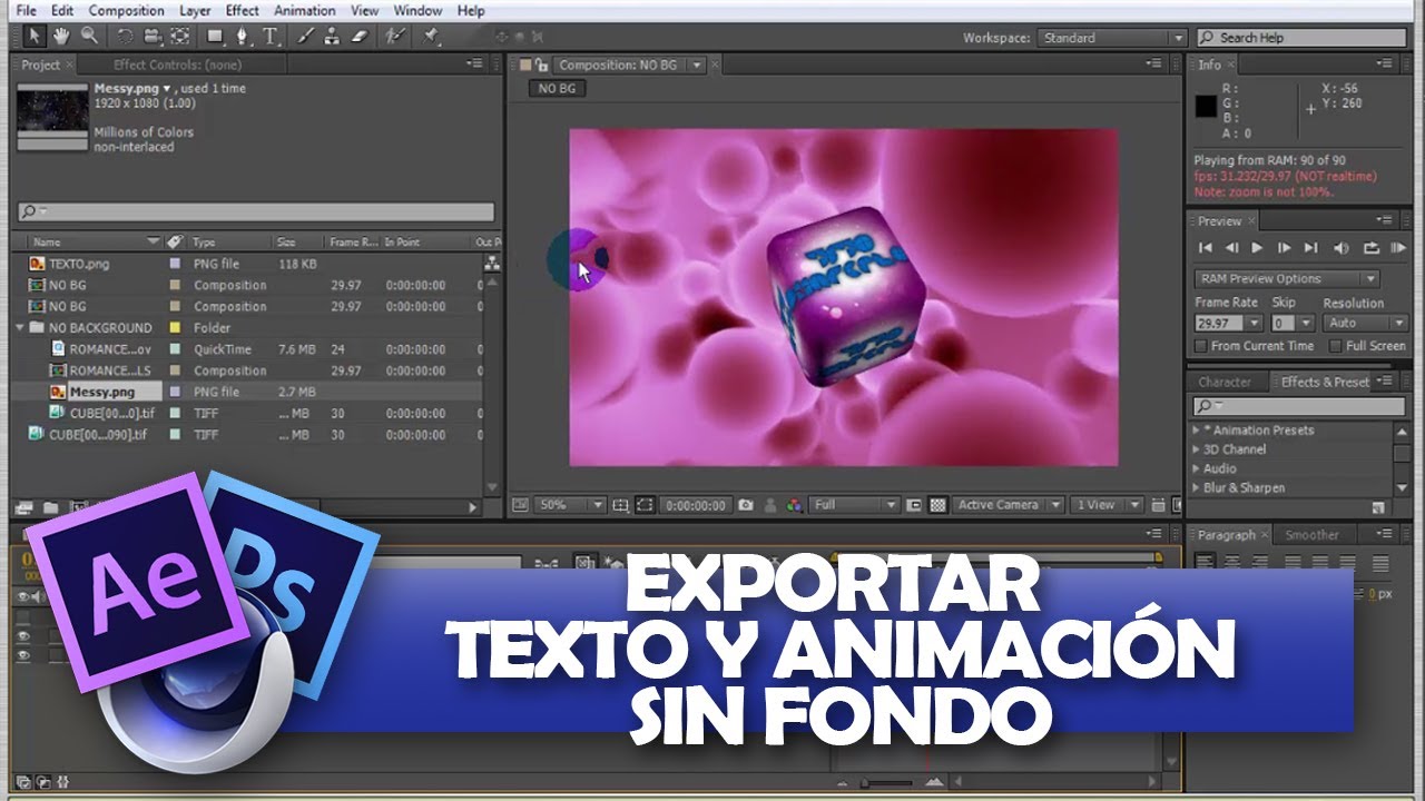Exportar Video Sin Fondo After Effects