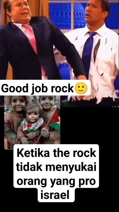 The rock marah pada pecinta Israel #palestine #palestina #israel #islam #perang #zionis #therock
