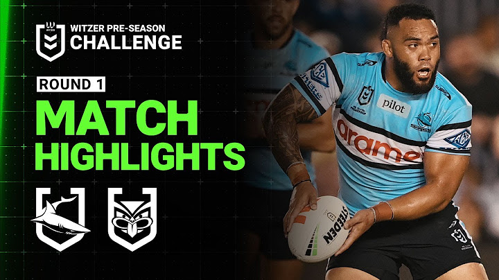 NRL Match Highlights 2025 | Sharks v Warriors | Pre-Season Week 1