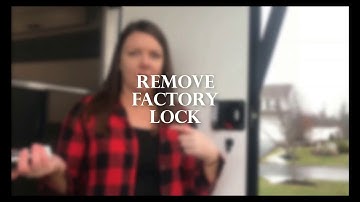 Mechanical RV Door Lock Install by Fireside Weekenders