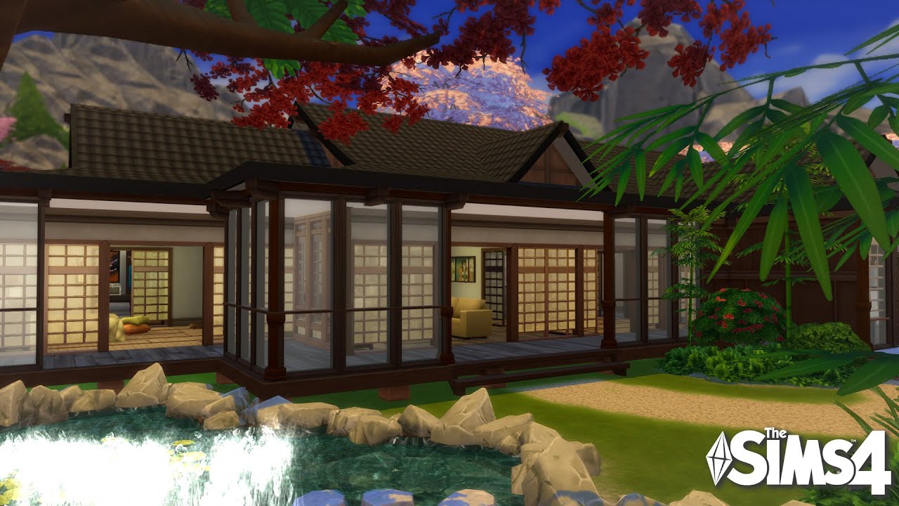 Japanese House No CC The Sims 4 Stop Motion Build 