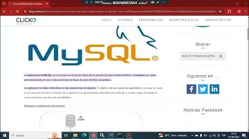 VIDEO DE REPLICACIÓN DE UNA BASE DE DATOS