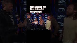 Adam Copeland Reunites With Chris Jericho | Meets Kenny Omega! #shorts