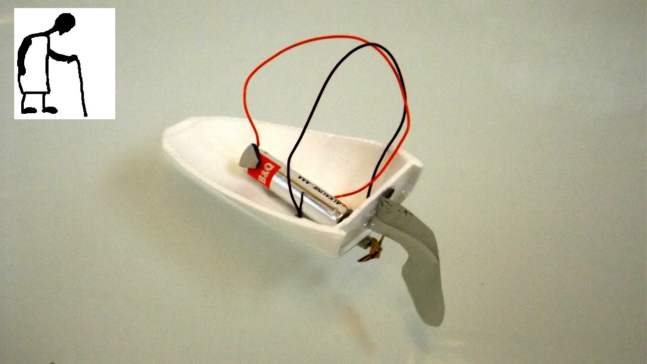 Simple electric boat from Styrofoam Cup - YouTube