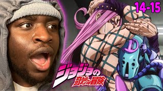 DIAVOLO STAND LOOKS A LITTLE DIFFERENT!!!! | JJBA Stone Ocean Episodes 14-15 REACTION!!!