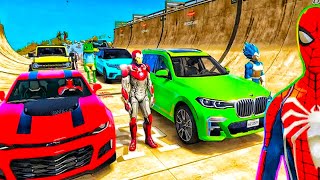 Superhero Car Stunt Racing Game in Real Life - Insane Tricks