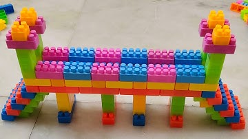 Satisfying DIY Bridge ASMR/ Building Blocks/block game/lego building blocks#asmr#buildingblocks